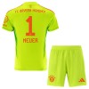 Conjunto (Camiseta+Pantalón Corto) Portero FC Bayern de Múnich Manuel Neuer 1 Primera Equipación 2024-25 - Niño